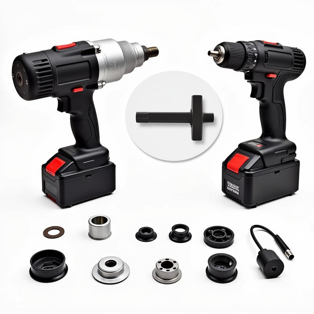 Impact Wrench and Drill for Auto Repair