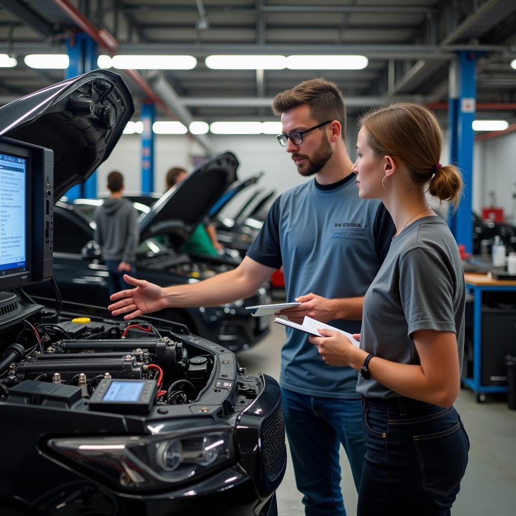 Informational Interview at an Automotive Shop