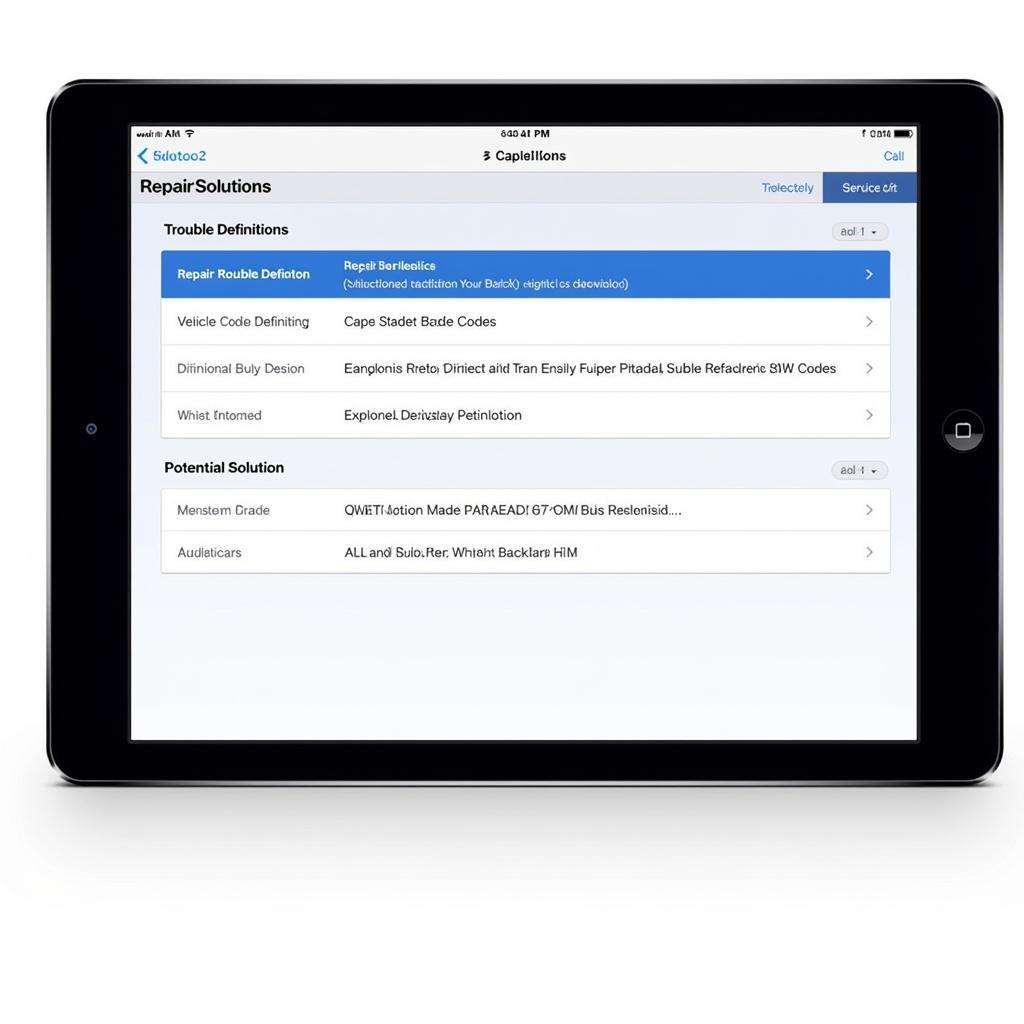 Innova 3160g RepairSolutions2 App Displaying Diagnostic Results