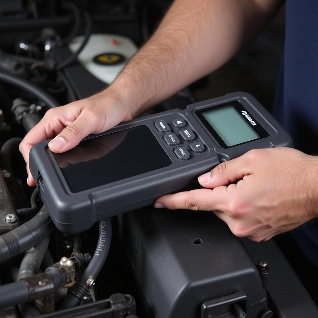 Inspecting a Used Car Diagnostic Tool for Damage