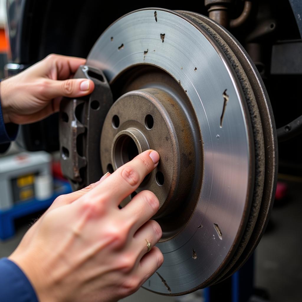 Inspecting Brake Pads and Rotors for Wear and Tear