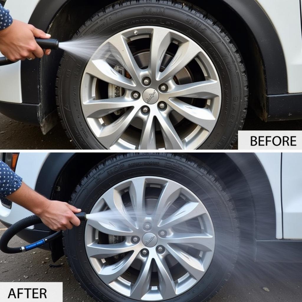 Inspire Uplift Cleaning Car Wheels