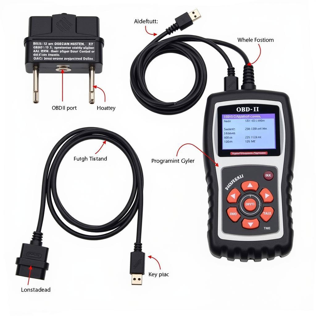 Integrated Car Key Programmer and Diagnostic Tool