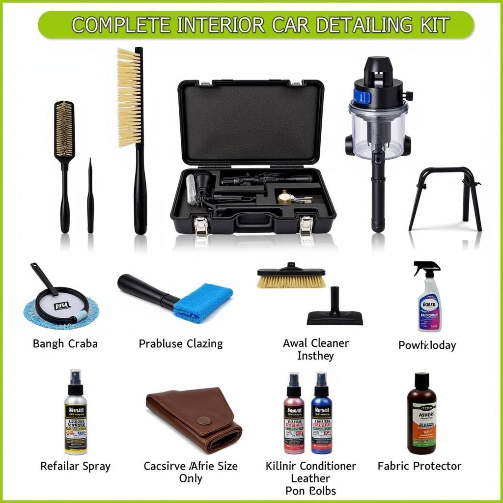 Comprehensive Interior Car Detailing Kit