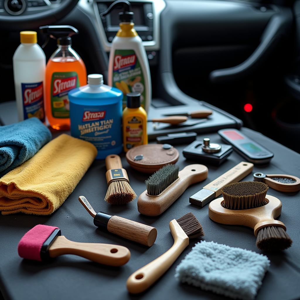 Interior Car Detailing Tools Kit