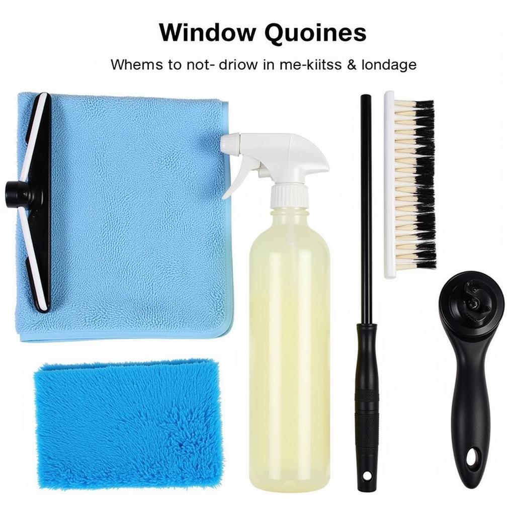 Essential Interior Car Window Cleaner Tool Kit