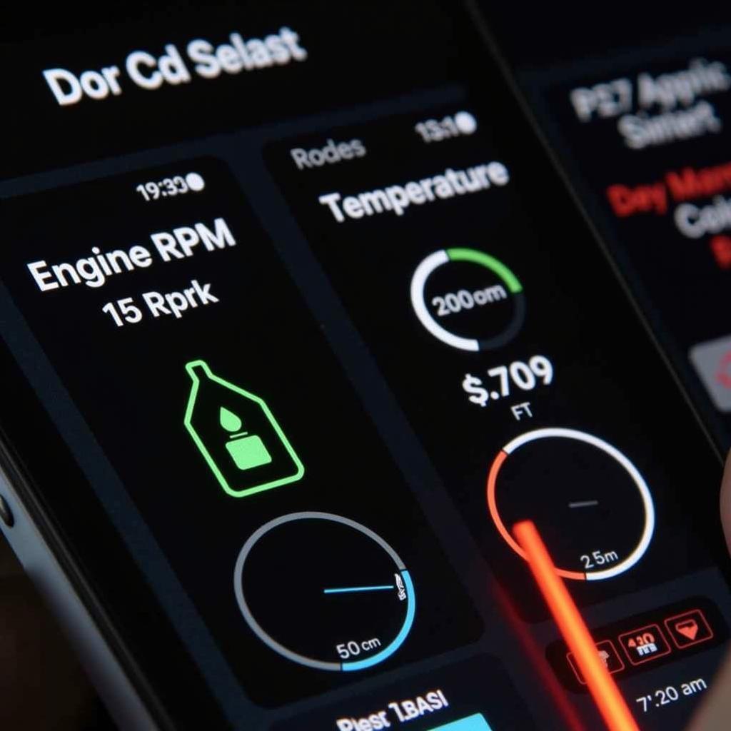 iPhone 5 Diagnostic App Interface