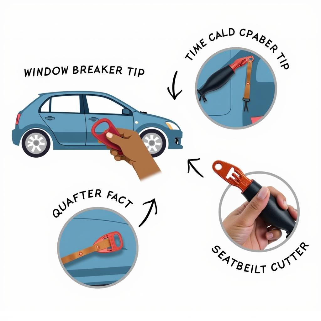 Ivation Car Escape Tool Features