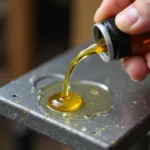 Jojoba oil creating a protective barrier on tools