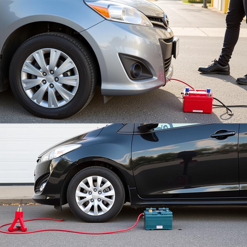 Jump Starting a Car Battery Safely Using Jumper Cables