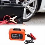 Jumper cables and portable jump starter for dead battery