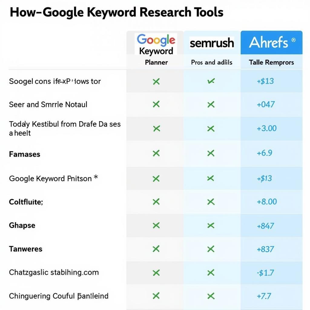 Comparing Different Keyword Research Tools