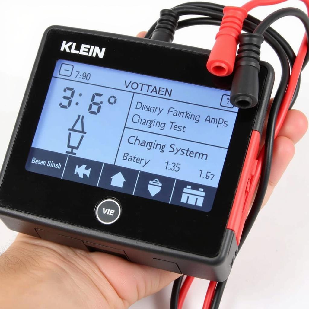 Klein MM100 Display Showing Battery Voltage