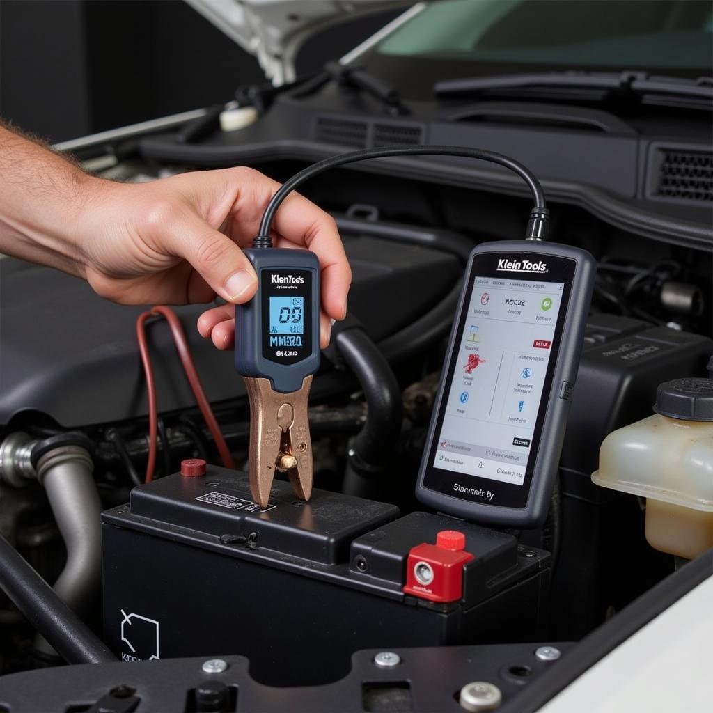 Using the Klein Tools MM100 Car Battery Tester