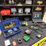 KMS Tools Car Show Diagnostic Equipment Display