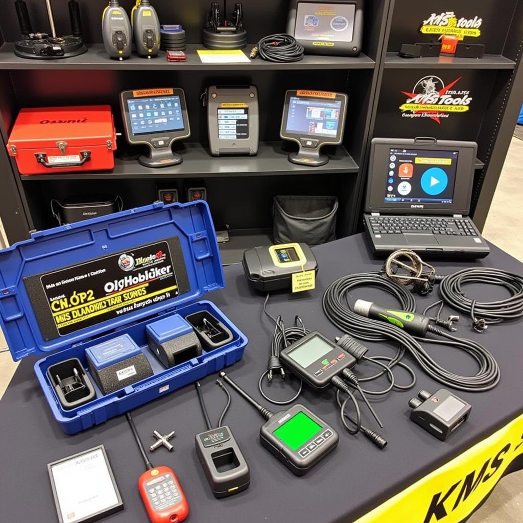 KMS Tools Car Show Diagnostic Equipment Display