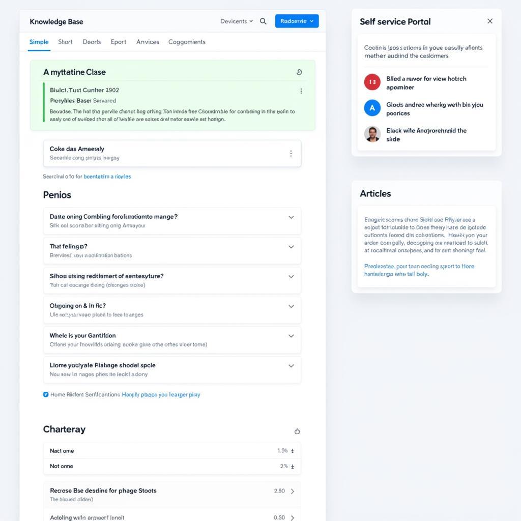 Knowledge Base and Self-Service Portal
