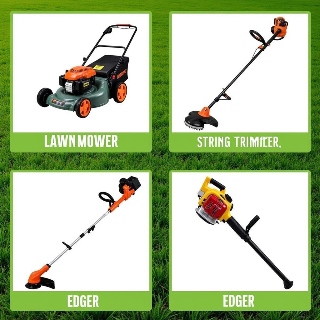 Essential Lawn Care Tools: Mower, Trimmer, Edger, and Blower