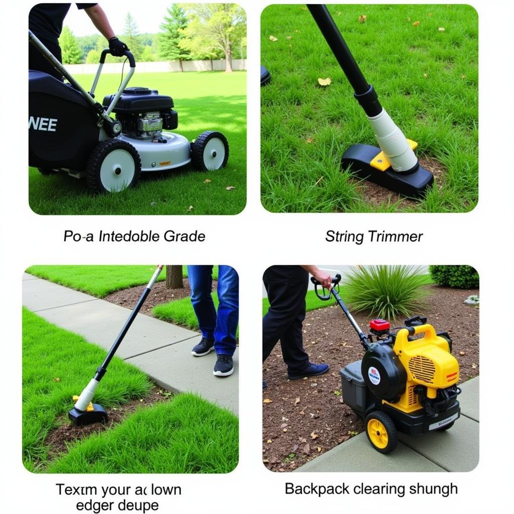 Essential Lawn Care Tools: Mower, Trimmer, Edger, and Blower