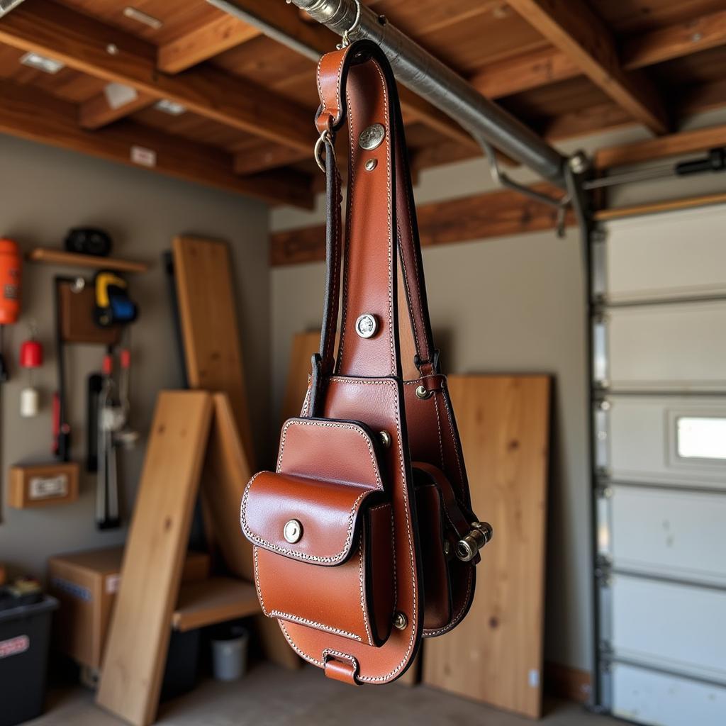 Storing a Leather Tool Belt