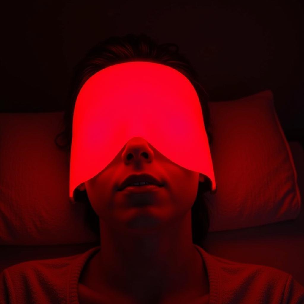 LED Light Therapy Mask in Use