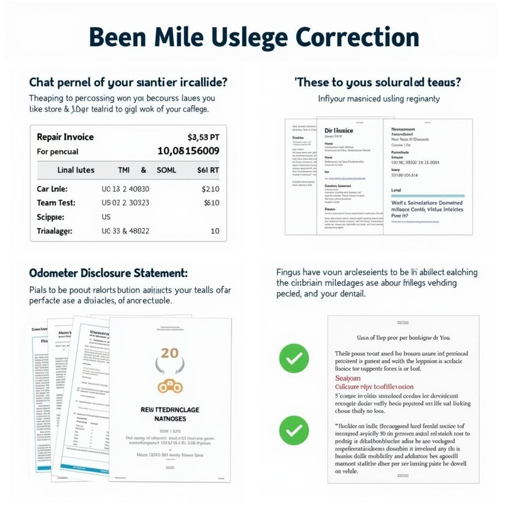 Legal Documentation for Mileage Correction