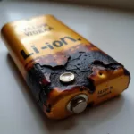 Damaged Li-ion Battery Due to Heat Exposure