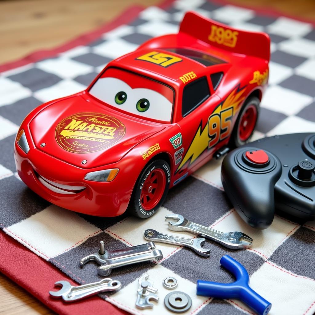 Lightning McQueen Remote Control Car with Tool Set