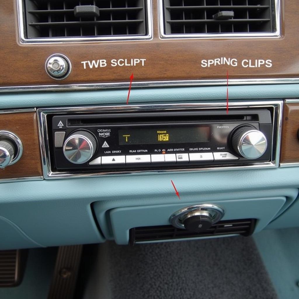 Lincoln Town Car Radio Spring Clips