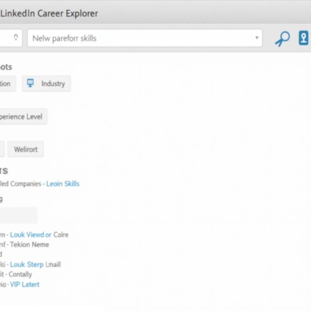 Navigating the LinkedIn Career Explorer Interface