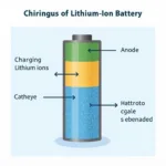 Diagram of Lithium-ion Battery Functioning