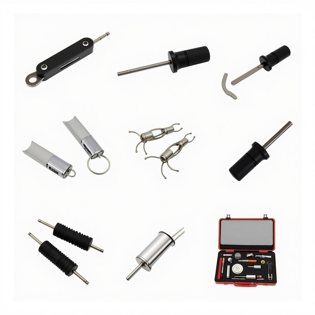 Various Locked Car Door Opening Tools