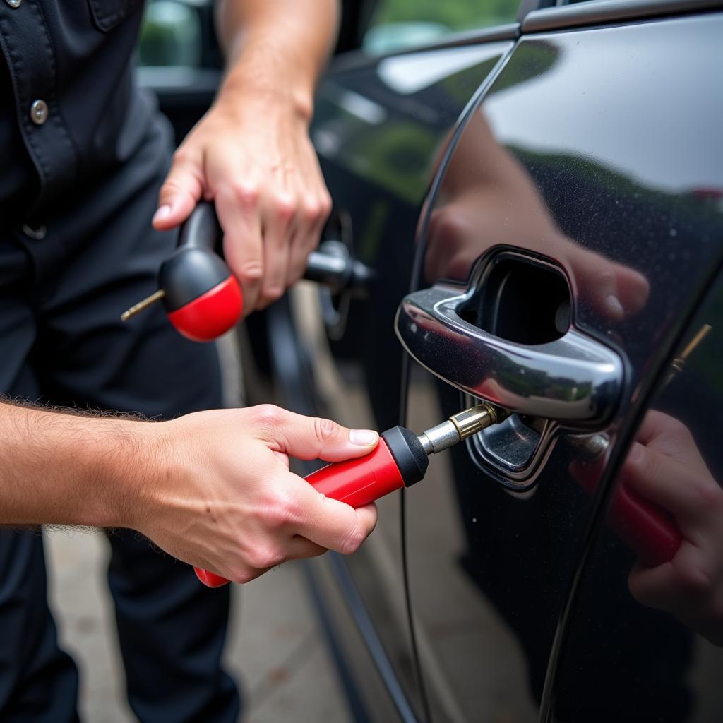 Locksmith Opening Car Door