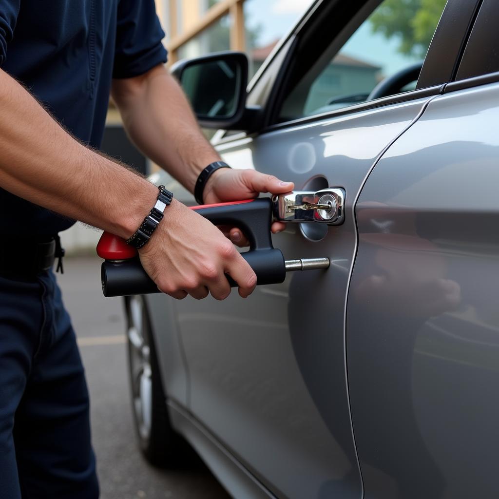 Locksmith Opening Car Door