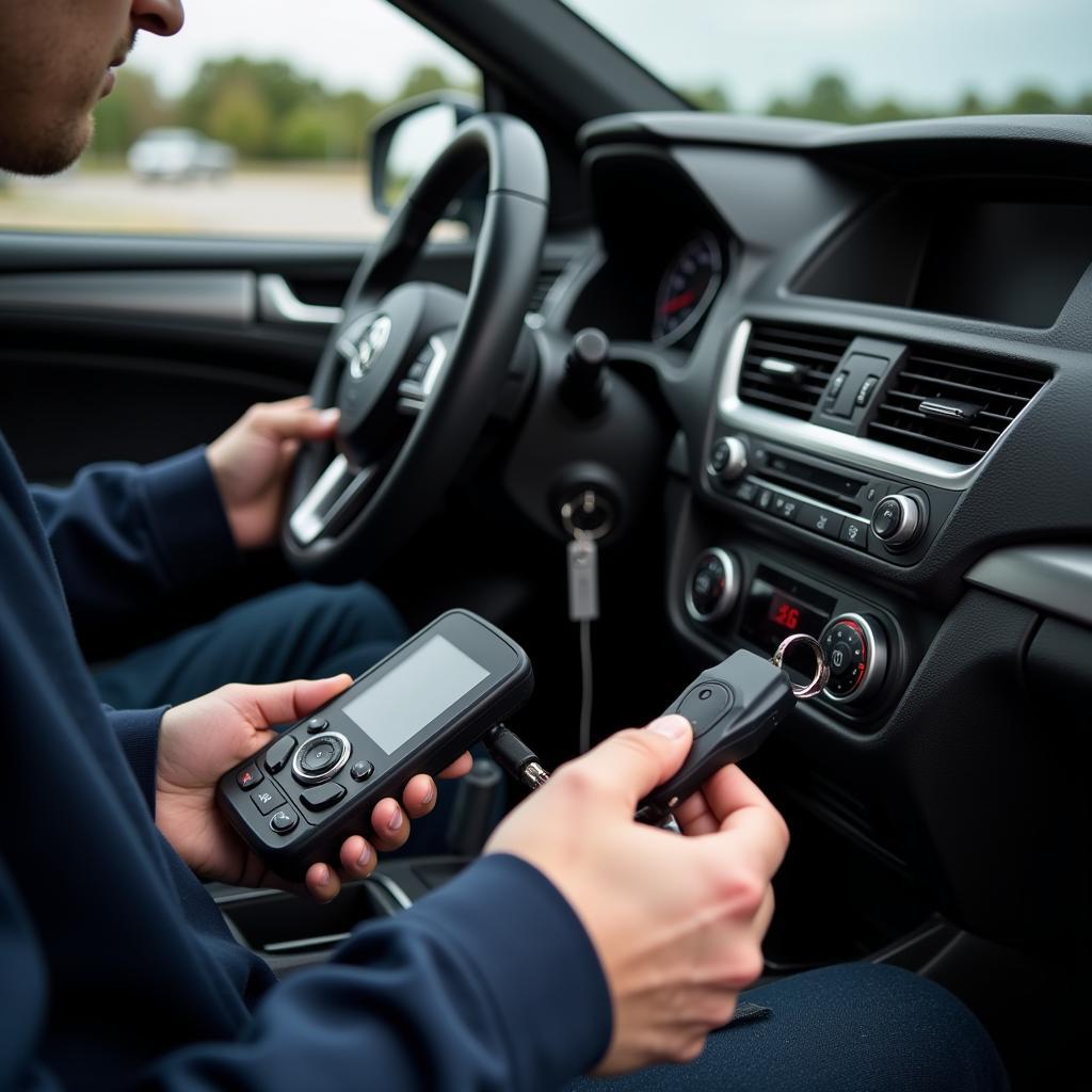 Locksmith Programming a Car Key