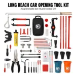 Long Reach Car Opening Tool Kit with Various Components