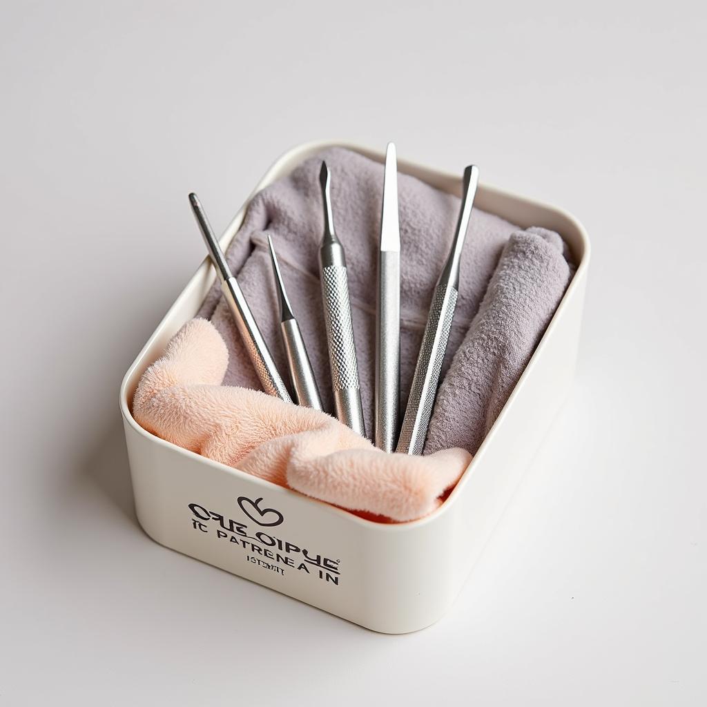 Long-term Nail Care Tool Storage: Wrapping delicate tools individually in soft cloths and storing in a labeled container.