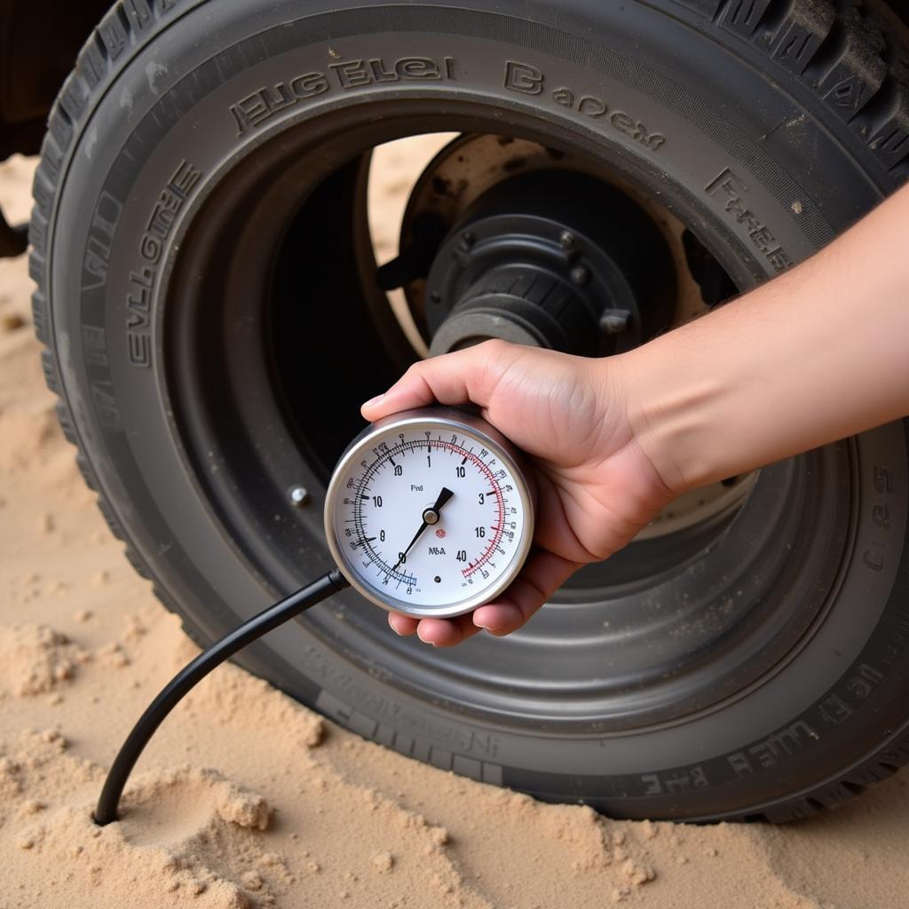 Lowering Tire Pressure for Sand Recovery