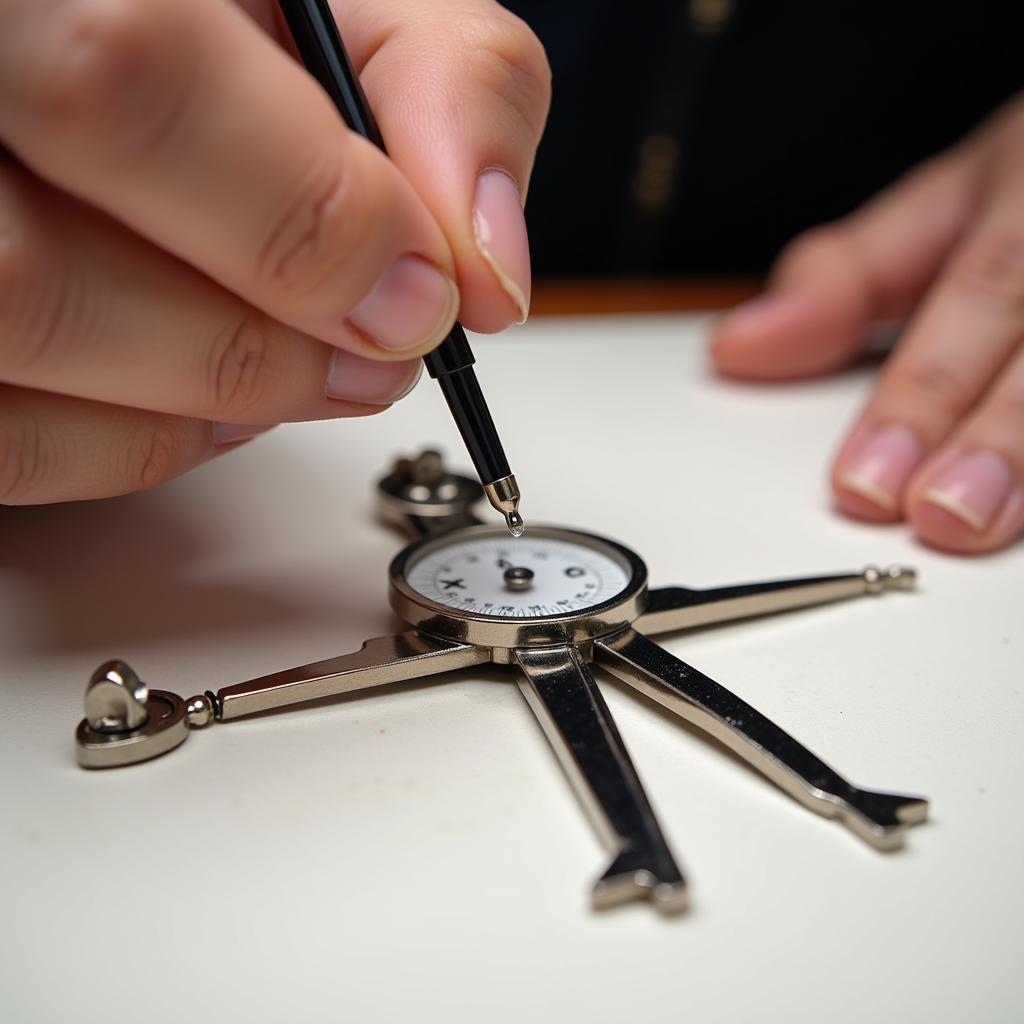 Lubricating a Compass Joint for Smooth Operation