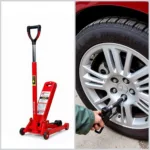 Lug Wrench and Jack Set for Tire Removal