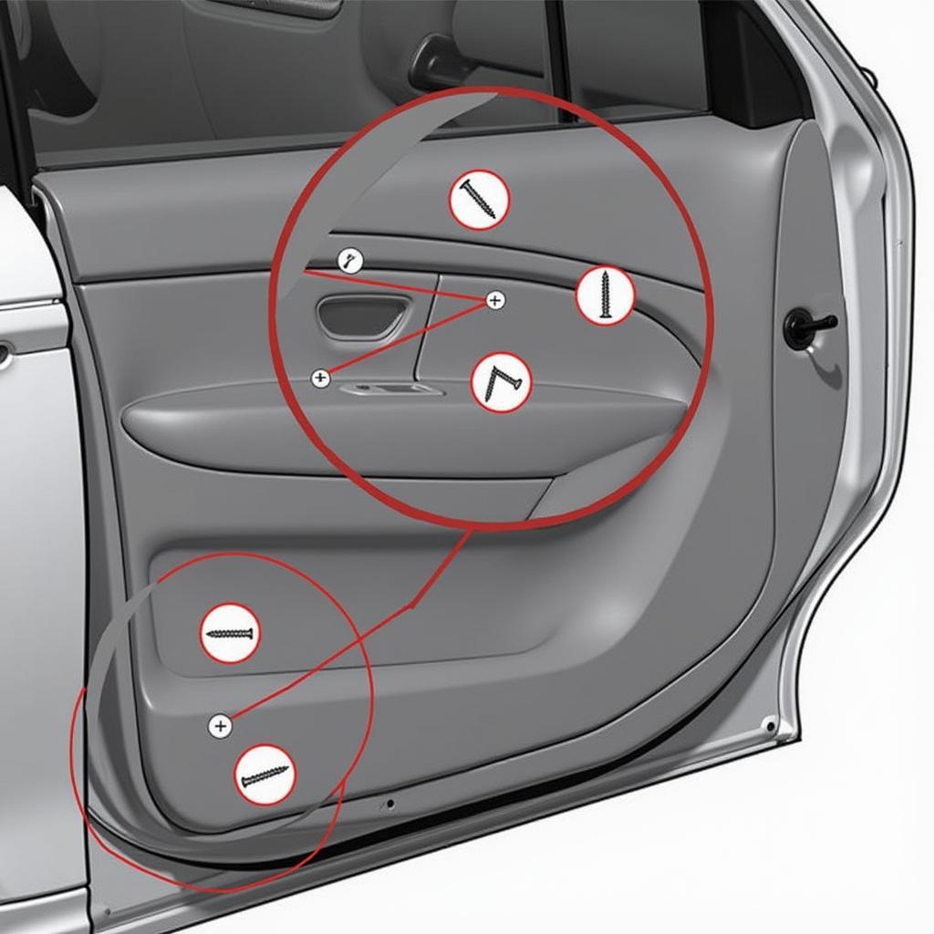 Mac Tools Car Door Panel Removal: Identifying Screw Locations