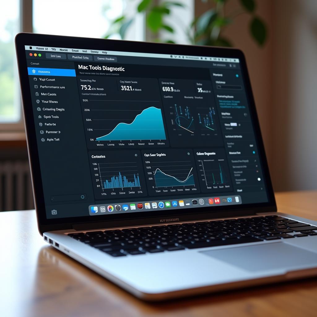 Mac Tools Diagnostic Software Interface on Laptop