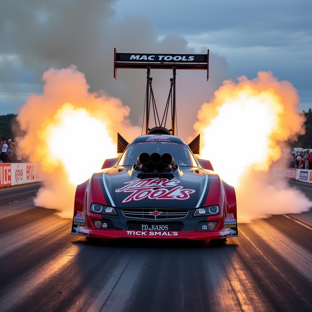 Mac Tools Funny Car Launching at Mile High Drag Strip