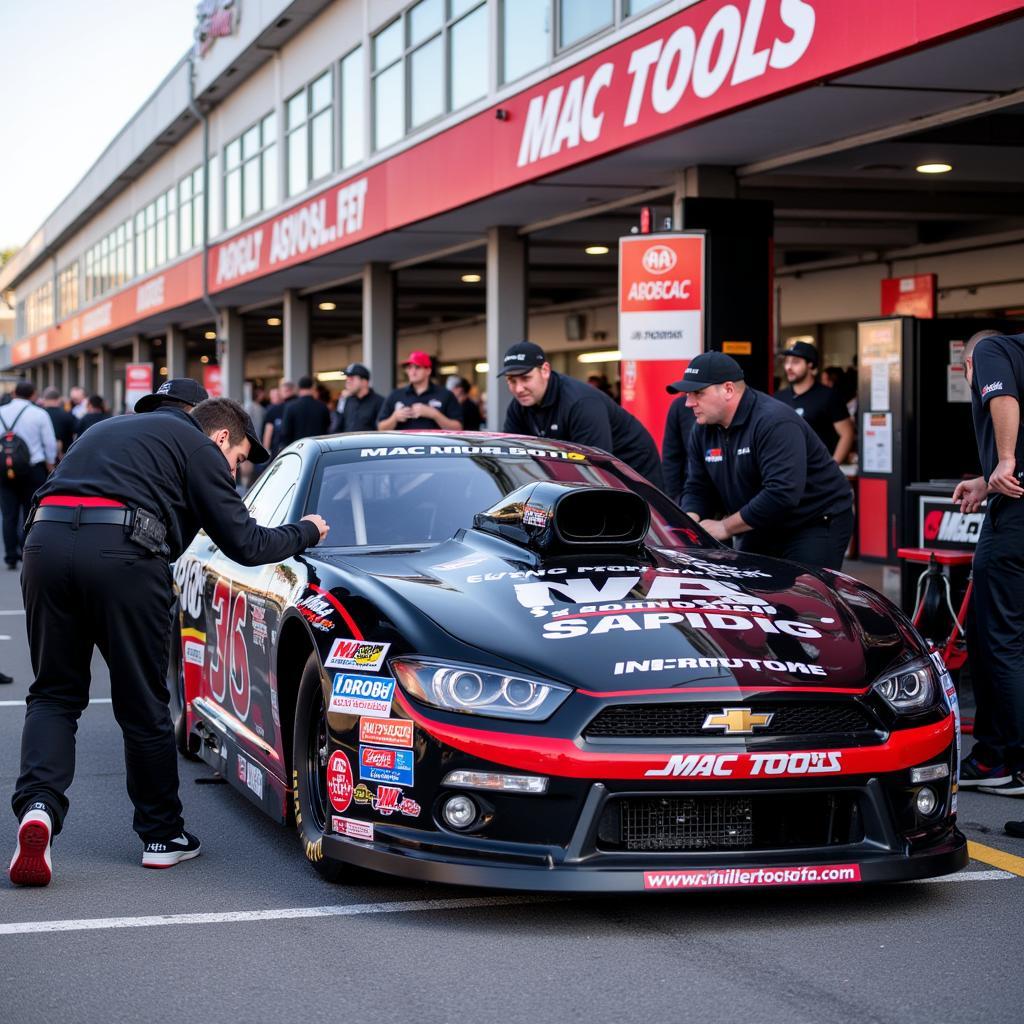 Mac Tools Funny Car Pit Crew at Mile High