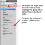 Locating the Magic Wand Tool in Photoshop CS6