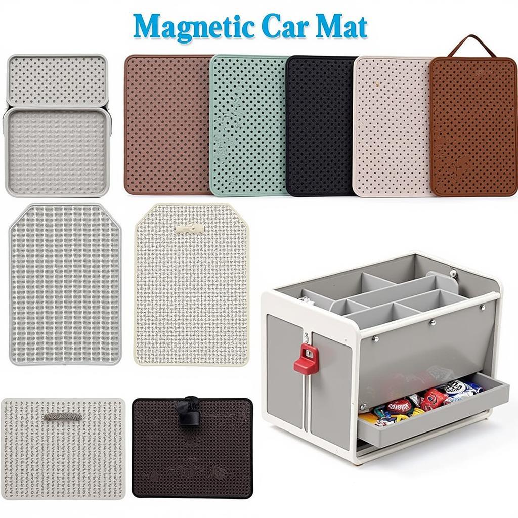 Different types of magnetic car mats for tools