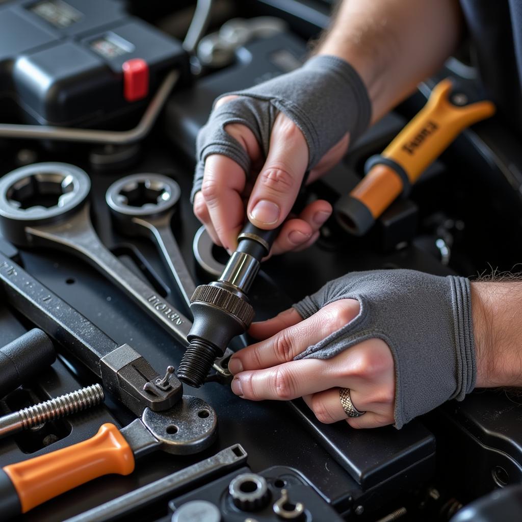 Maintaining a Car Bolt Removal Tool Set