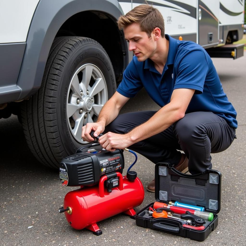 Maintaining RV Tow Car Tool Kit