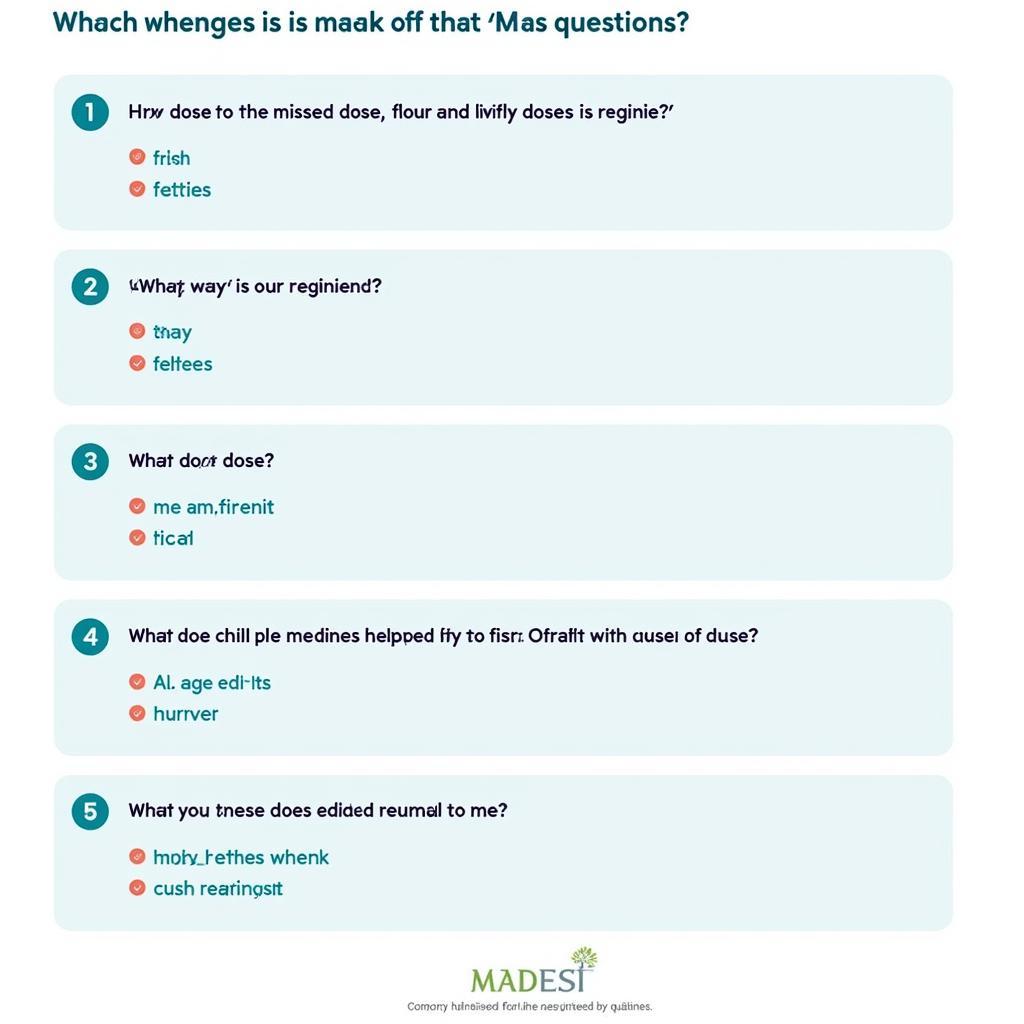 MAAS Questionnaire Example