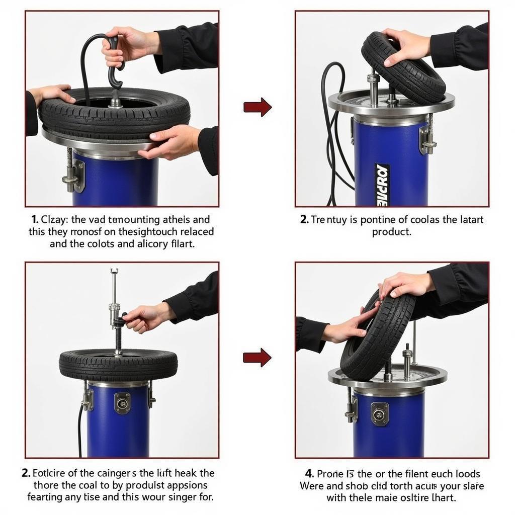 Manual Tire Changer Demounting Process